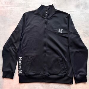 Hurley Men’s Black Zip-Up Jacket